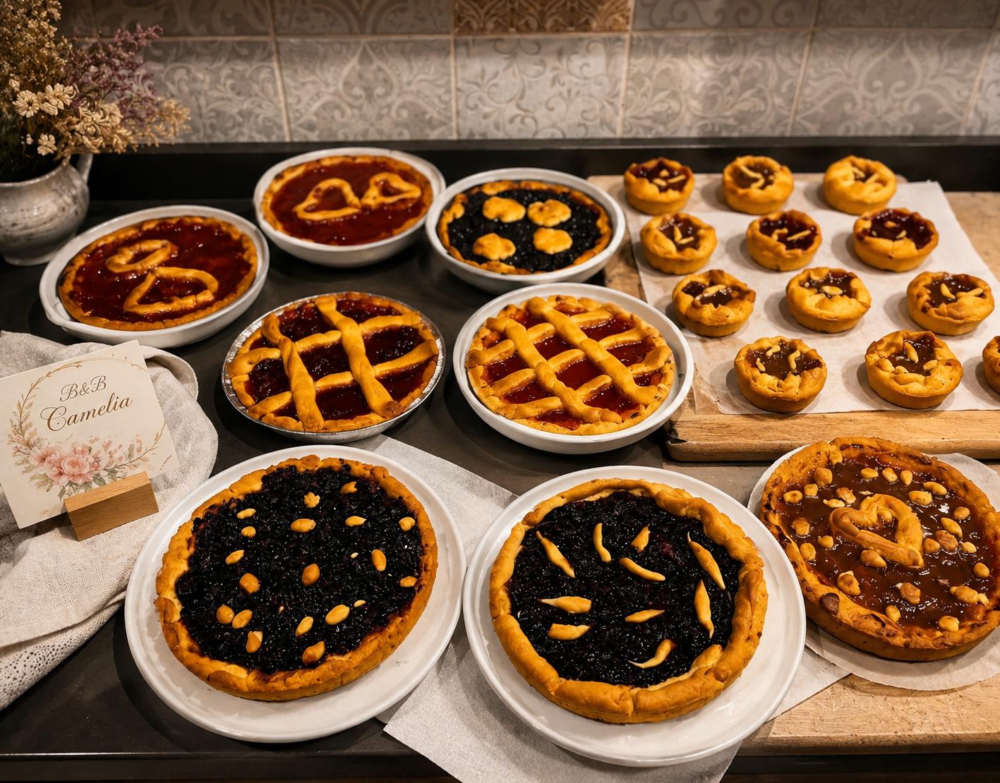 Crostate fatte in casa con le marmellate del frutteto