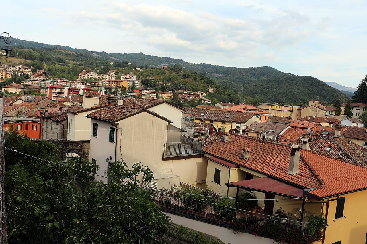 Die Dächer von Porretta Terme